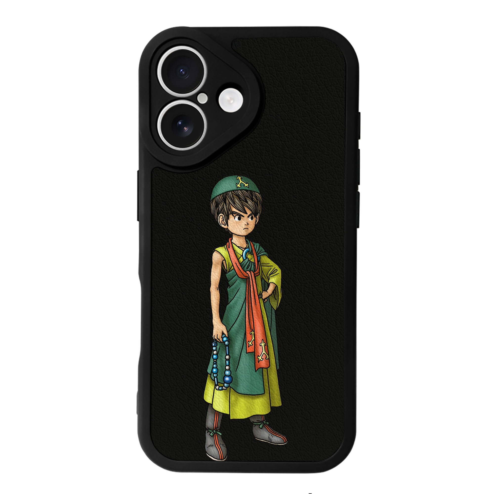 （画像用） ドラゴンクエスト Doragon Kuesuto Dragon Quest 【iPhone 16シリーズ対応】シリコンスマホケース（レザー調） 材質：シリコン
